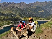 03 Dal Passo del Forcellino (2050 m) prima bella vista sul Lago di Pescegallo